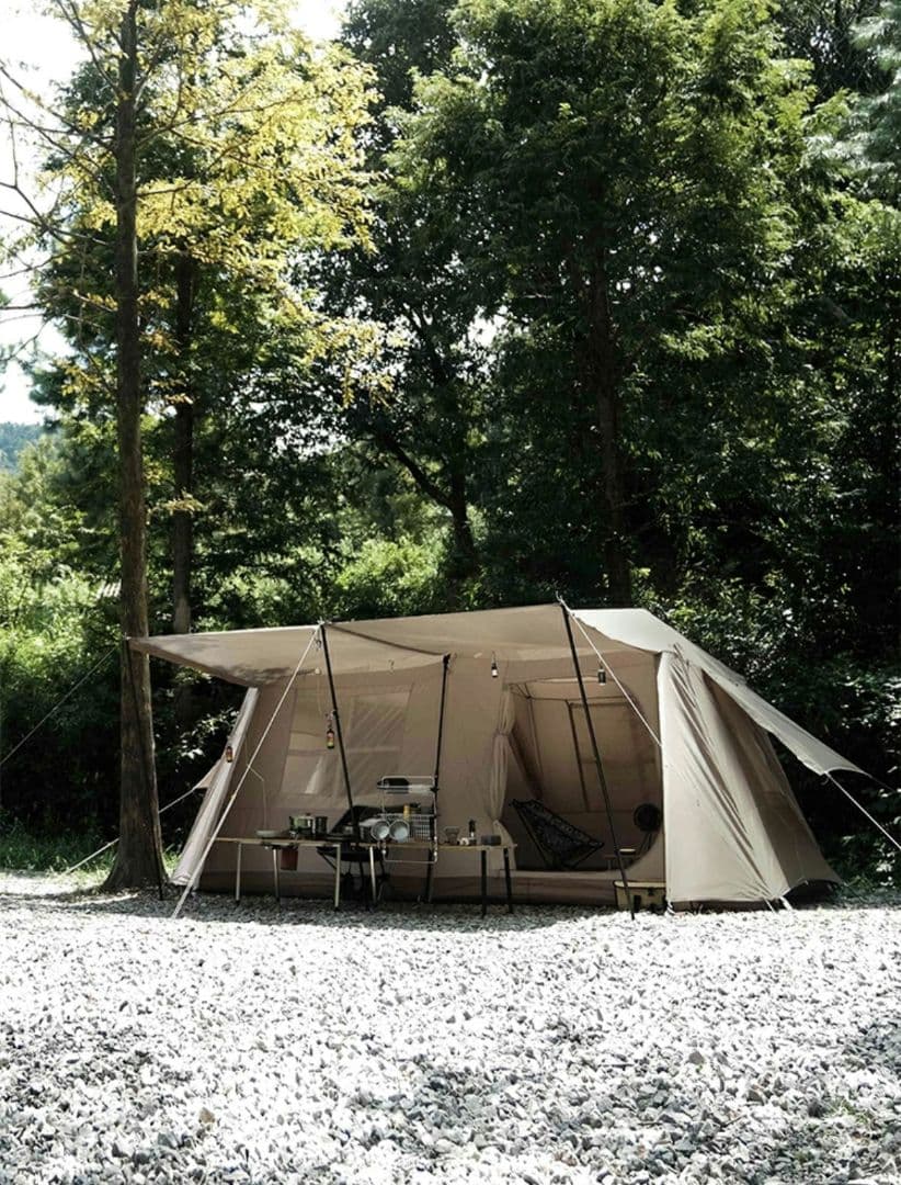 Tenplay ワンタッチ ロッジ型テント 大型 自立式 13㎡ 4シーズン