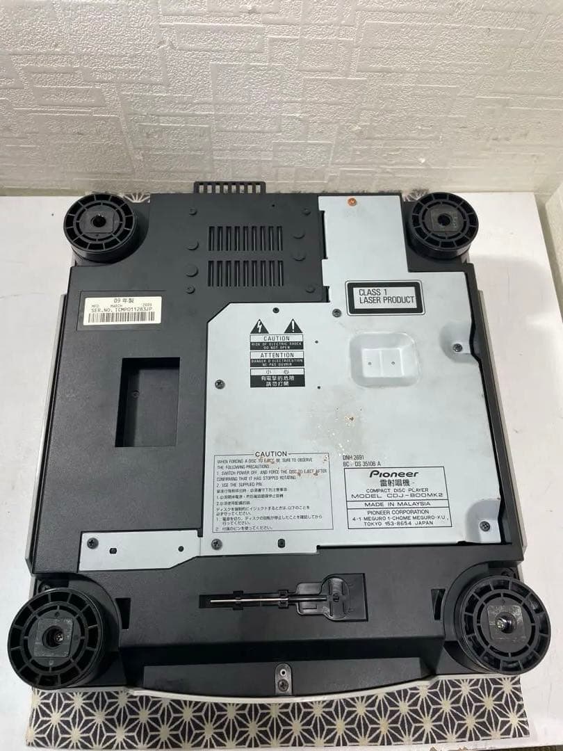 pioneer dj パイオニア　CDJ-800mk2 レンズメンテナンス