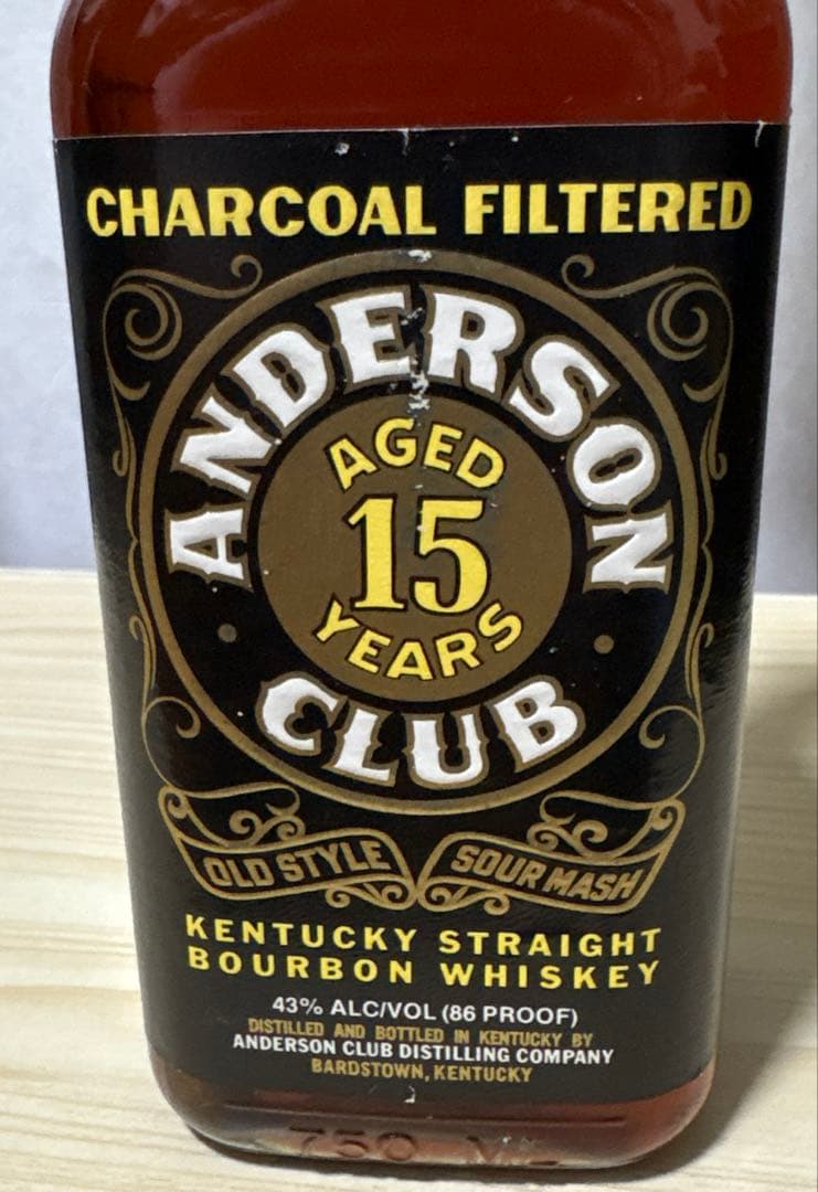 未開栓 アンダーソンクラブ 15年 750ml 43%