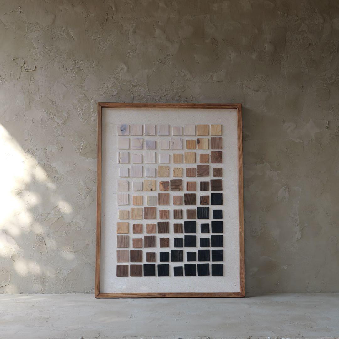 古材×帆布　アート