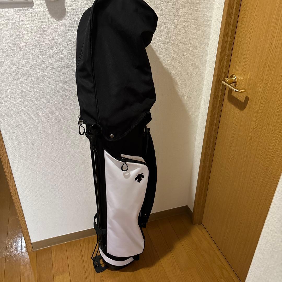 DESCENTE キャディバッグ ブラック/ホワイト