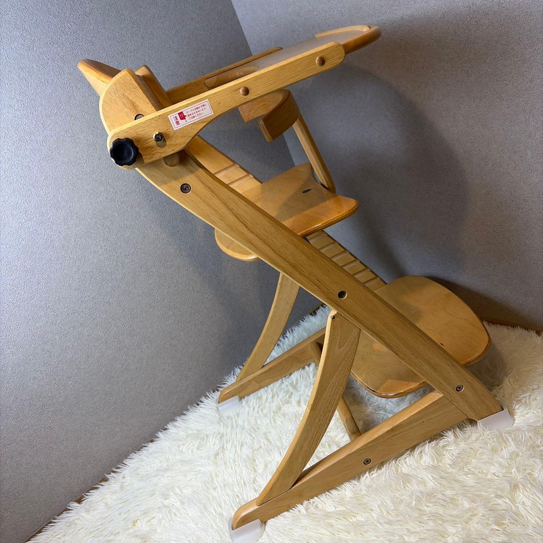 極美品 大和屋 ヤマトヤ すくすくスリムフィットチェア テーブル ガード付