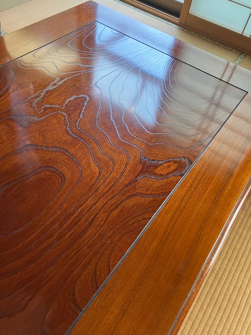 木製座卓 光沢仕上げ 90cm x 115cm