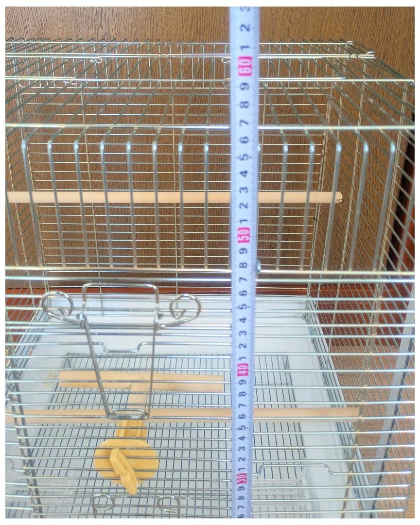 最終値下げ鳥かご HOEI 465オカメ ホワイト オウム 銀メッキ 白 ケージ