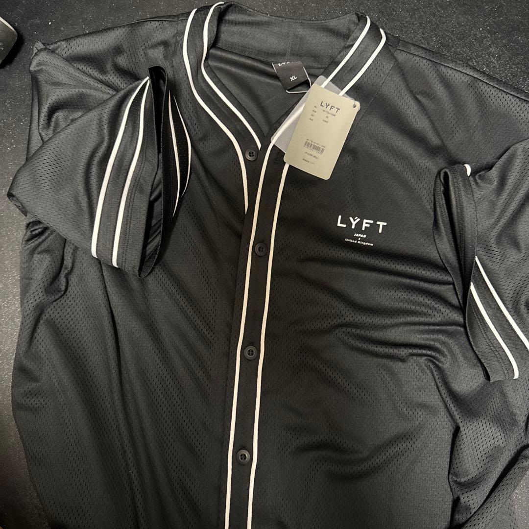 lyft ベースボールシャツ　黒　XL