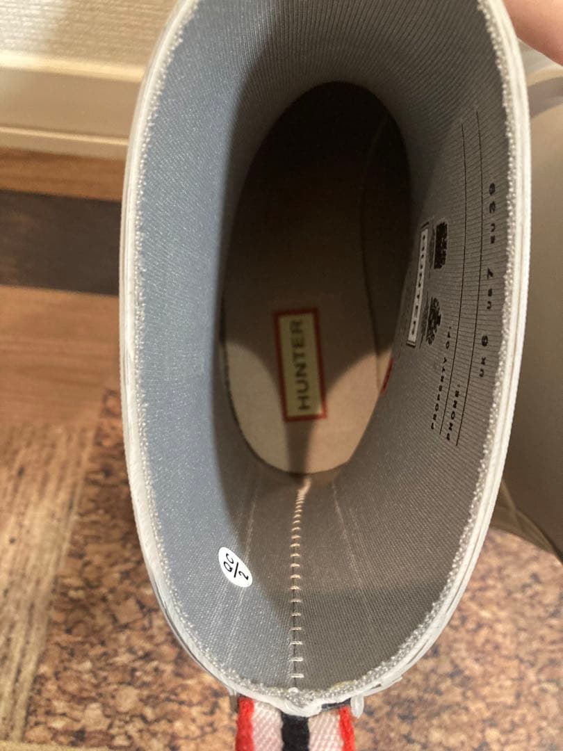 新品　ハンター　レインブーツ　スノーブーツ　オフホワイト　26㎝