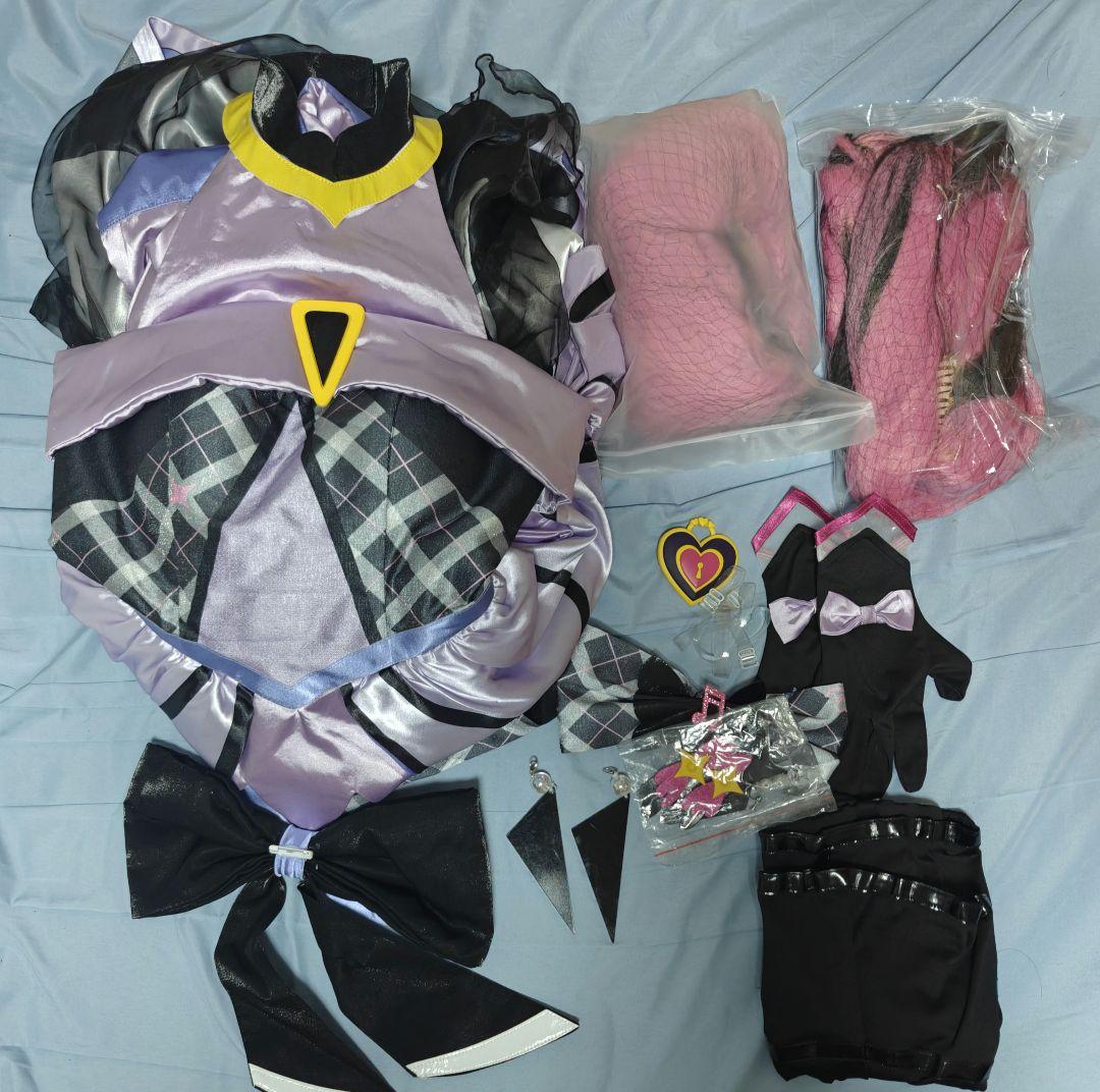 キミとアイドルプリキュア キュアキッス コスプレ衣装 ウイッグ付き