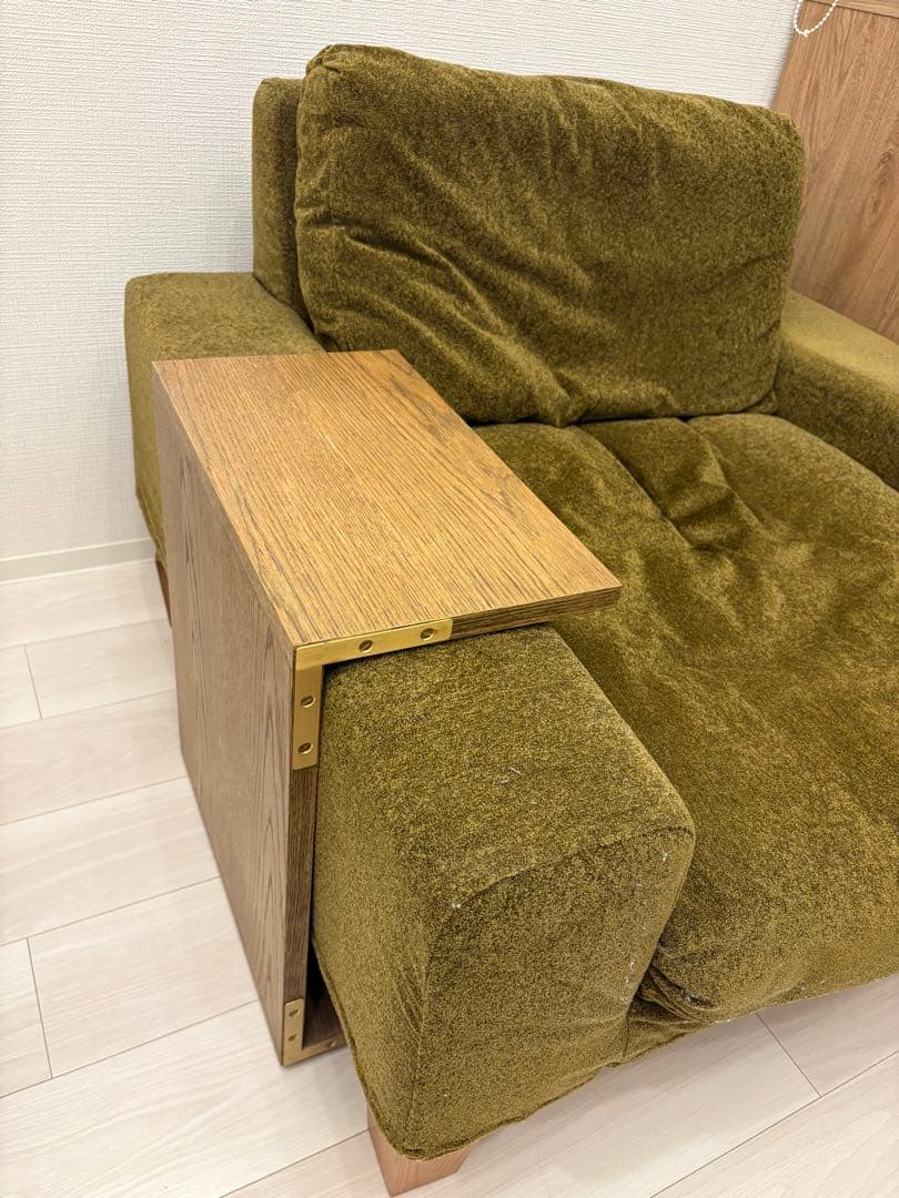 【6/22までの出品】ReCENO リセノ 1人用ソファ folk オリーブ