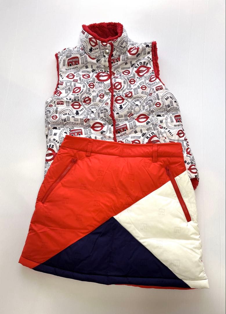 キャロウェイ　上下セット　リバーシブルベスト　ダウンスカート