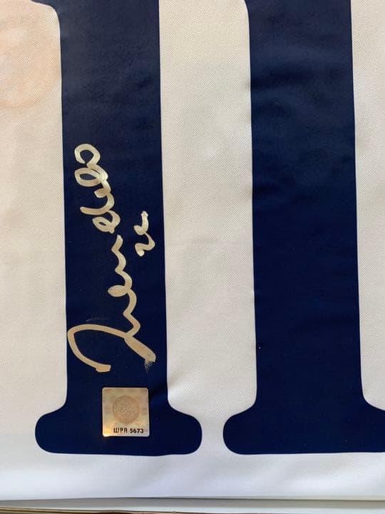 ブラジル　ロナルド　直筆サイン　ユニホーム　レアル　鑑定書付き　写真付き