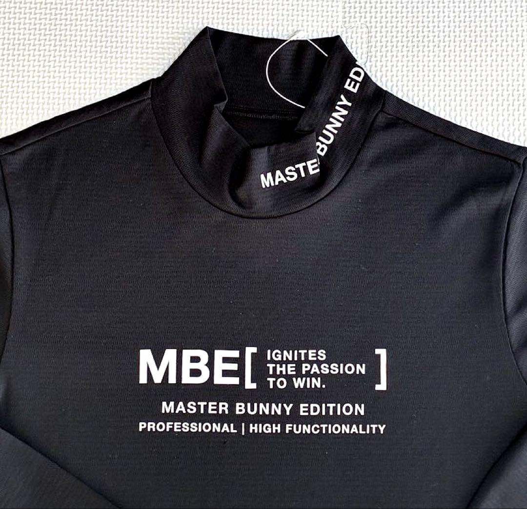 マスターバニーエディション ドビーボーダー スムースモックネック（BLK／4）