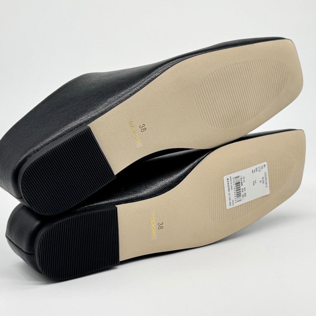 ETRE TOKYO 25SS インヒールレザーミュール 38 ブラック