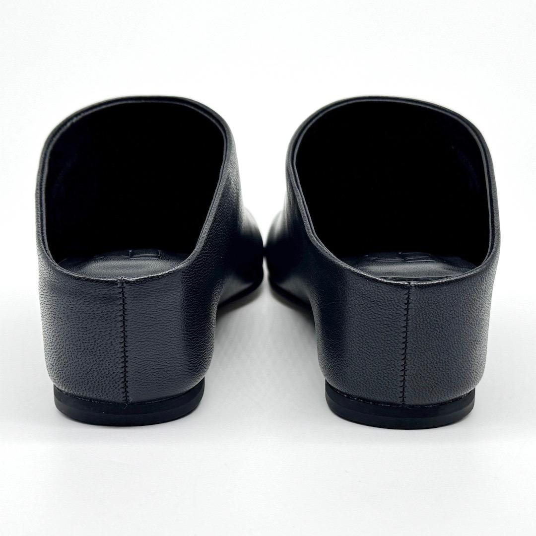 ETRE TOKYO 25SS インヒールレザーミュール 38 ブラック