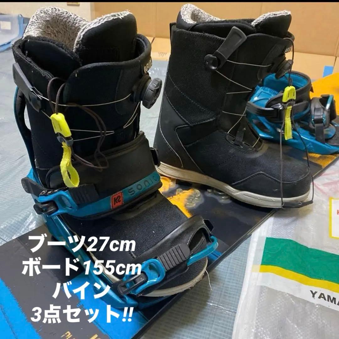 スノーボード K2 playback155 K2sonic Flux FL boa27cm