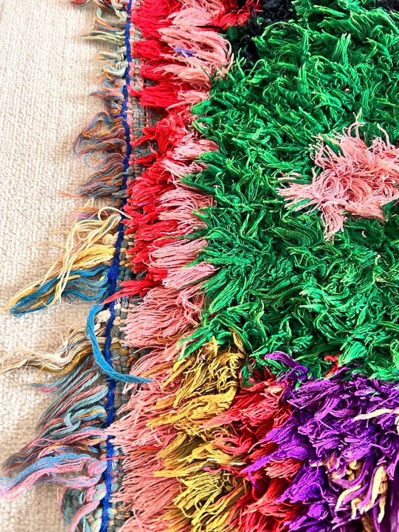 クリスマス限定価格‼️モロッコラグボシャルウィットヴィンテージラグ大判