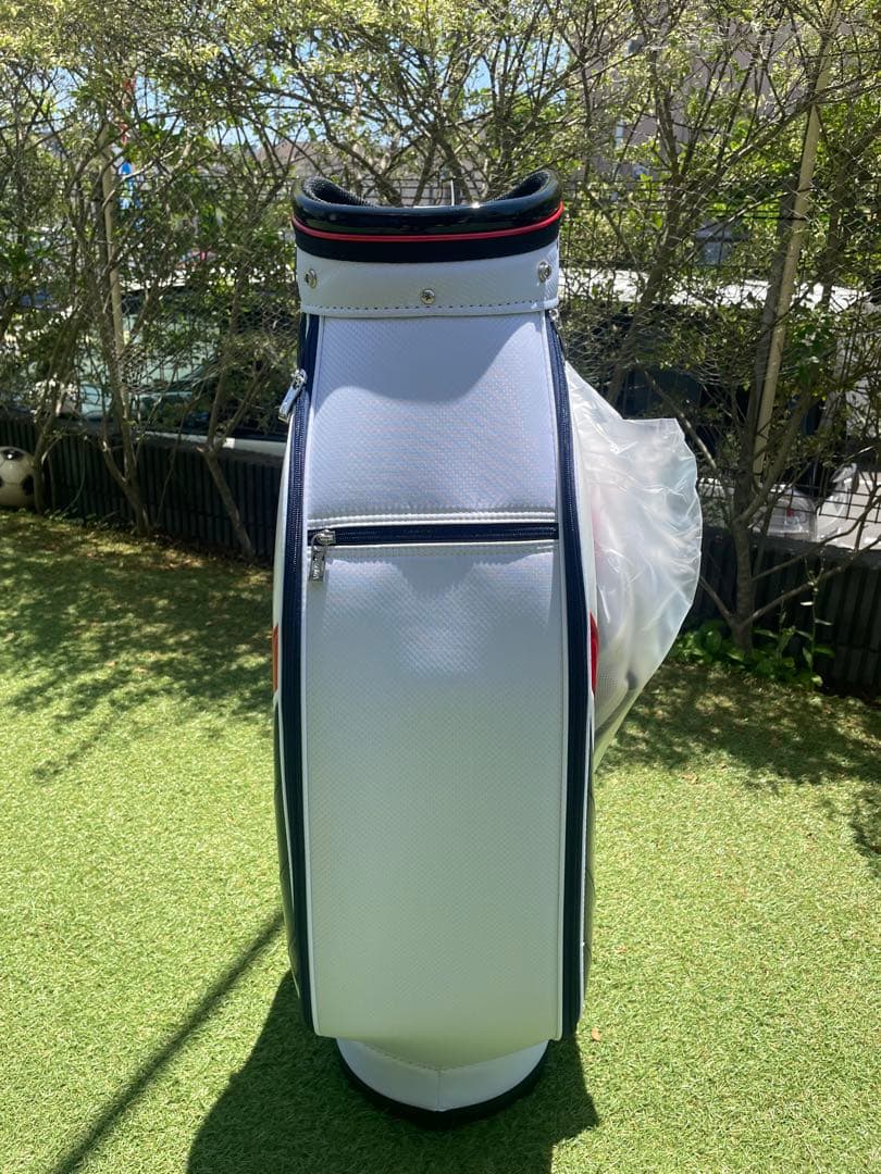 HONMA ゴルフバッグ ホワイト/ネイビー/レッド
