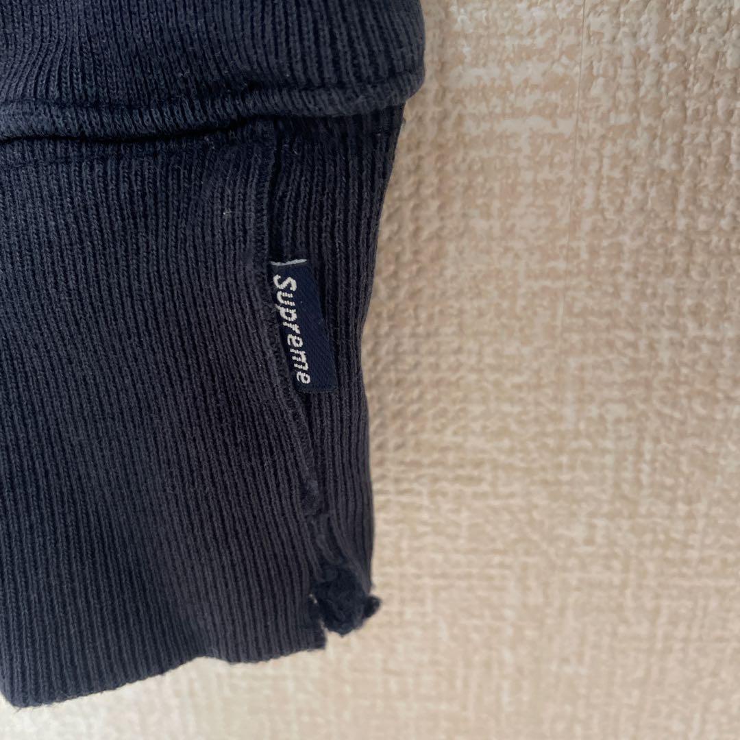 supreme シュプリーム クルーネック ボックスロゴ スウェット ネイビー