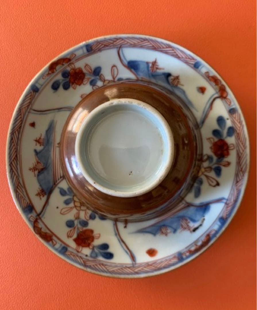 中国古美術品　清の康熙時代　青花五彩茶碗　本物保証