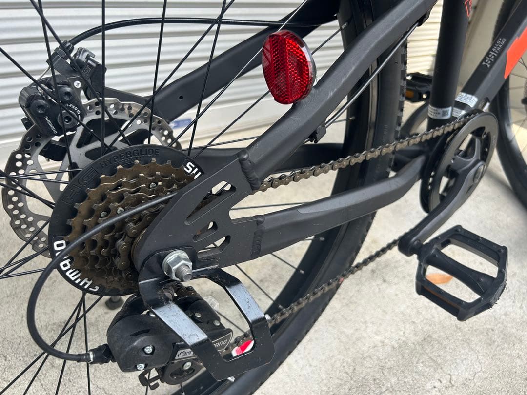 BWXマウンテンバイク 26インチ　ガンメタリック＆オレンジ