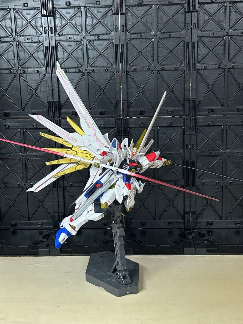 マイティーストライクフリーダムガンダム　塗装完成品　部分塗装　HG