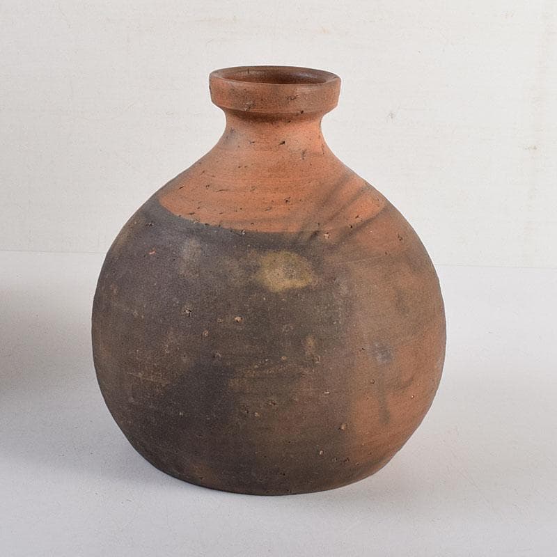 備前焼　古備前　花入　陶印あり　時代箱　C　R8017C