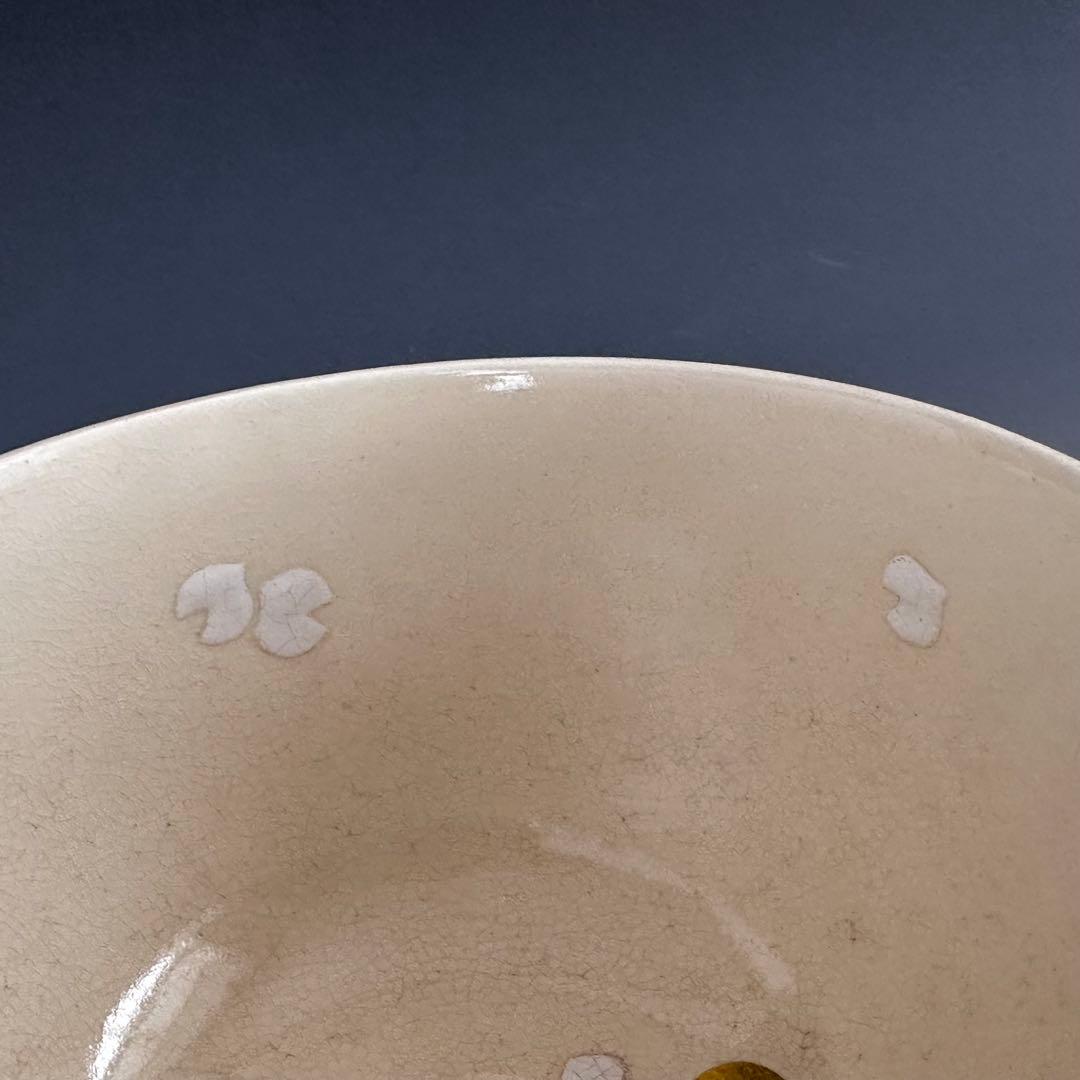 茶道具　色絵　桜　茶碗　琴浦窯　和田桐山　共箱　春　薄茶　抹茶　さくら