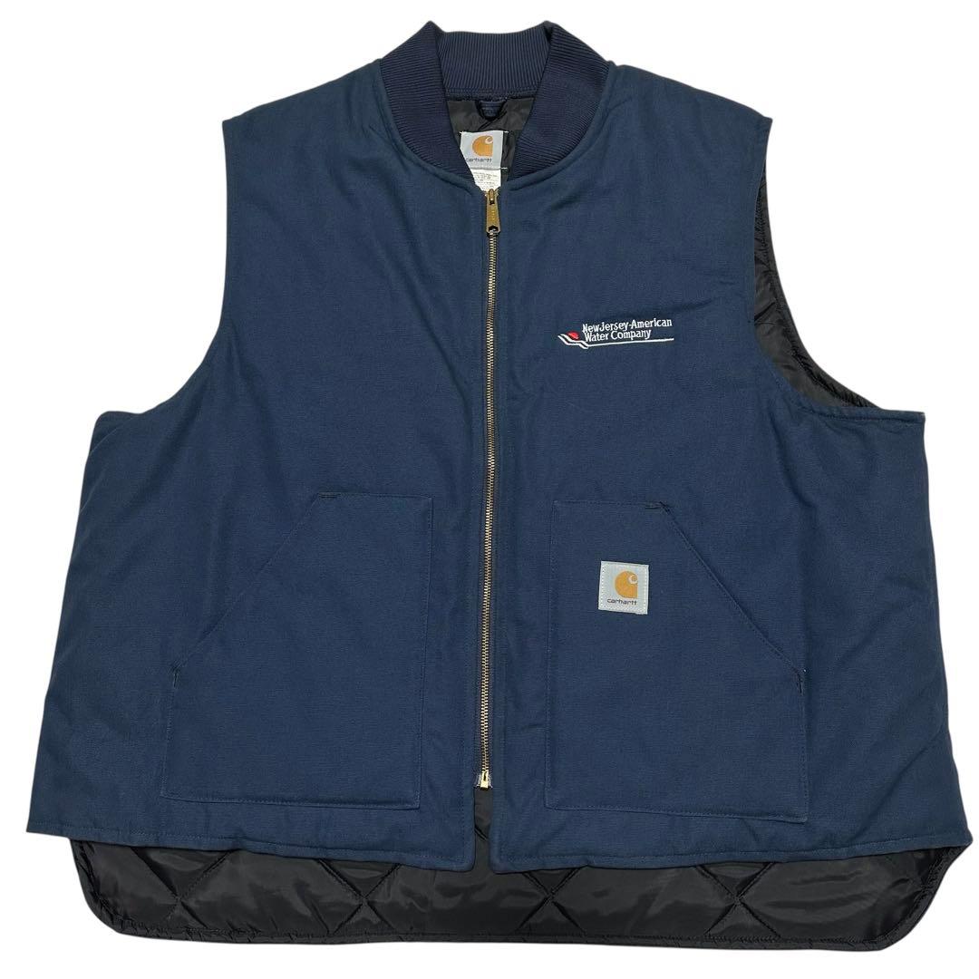 美品　00s USA製　カーハート　ダック生地　腰ゴム　ベスト　サイズ3XL