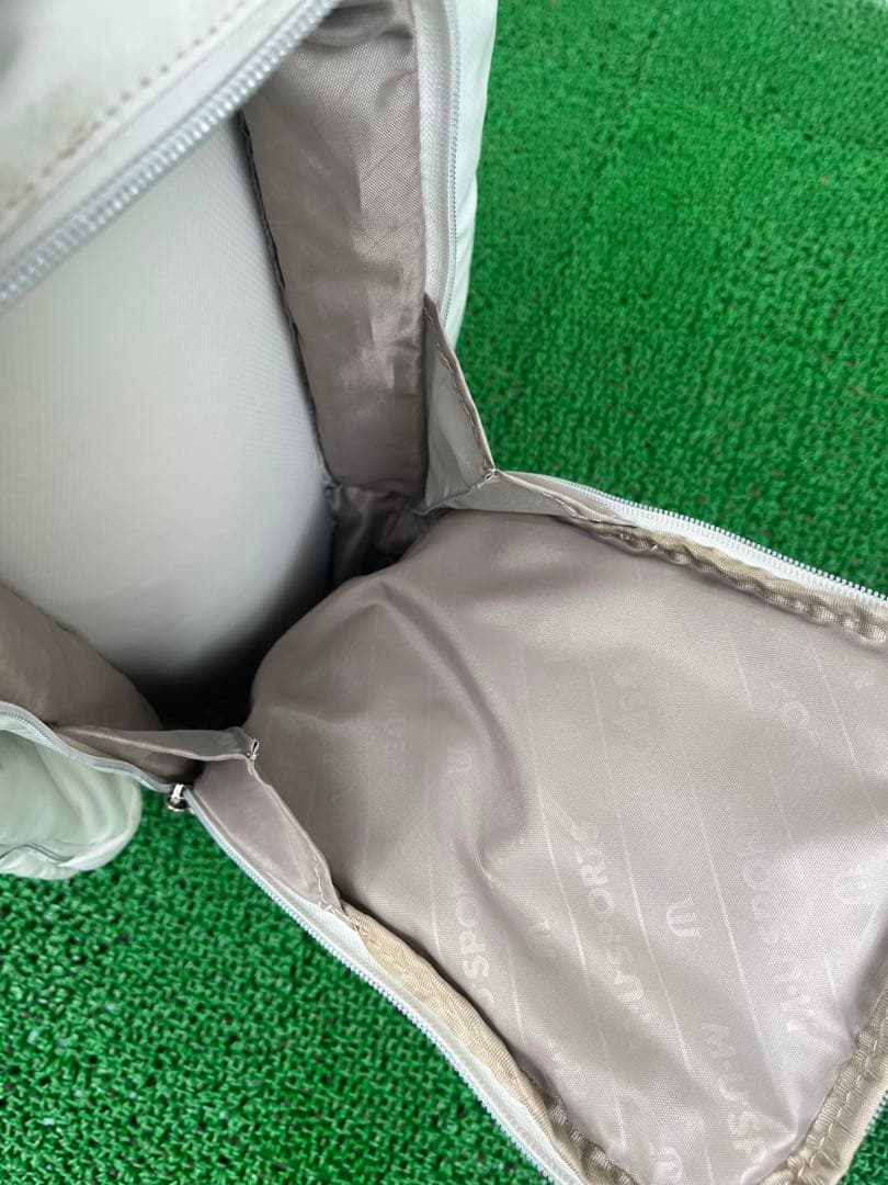 MU SPORTS キャディバッグ　ホワイト