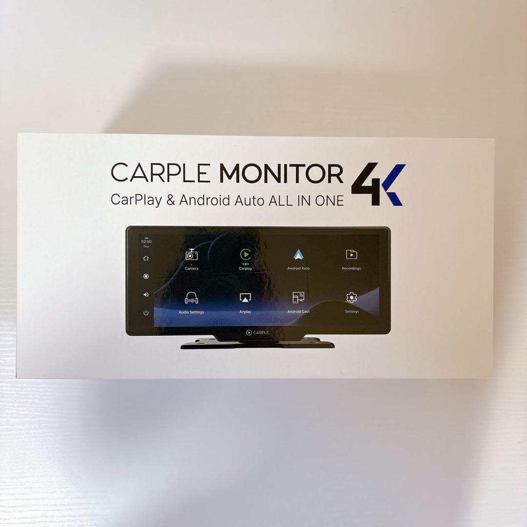 【新品・未使用】4K CARPLE モニターカーナビ ポータブルナビ ドラレコ