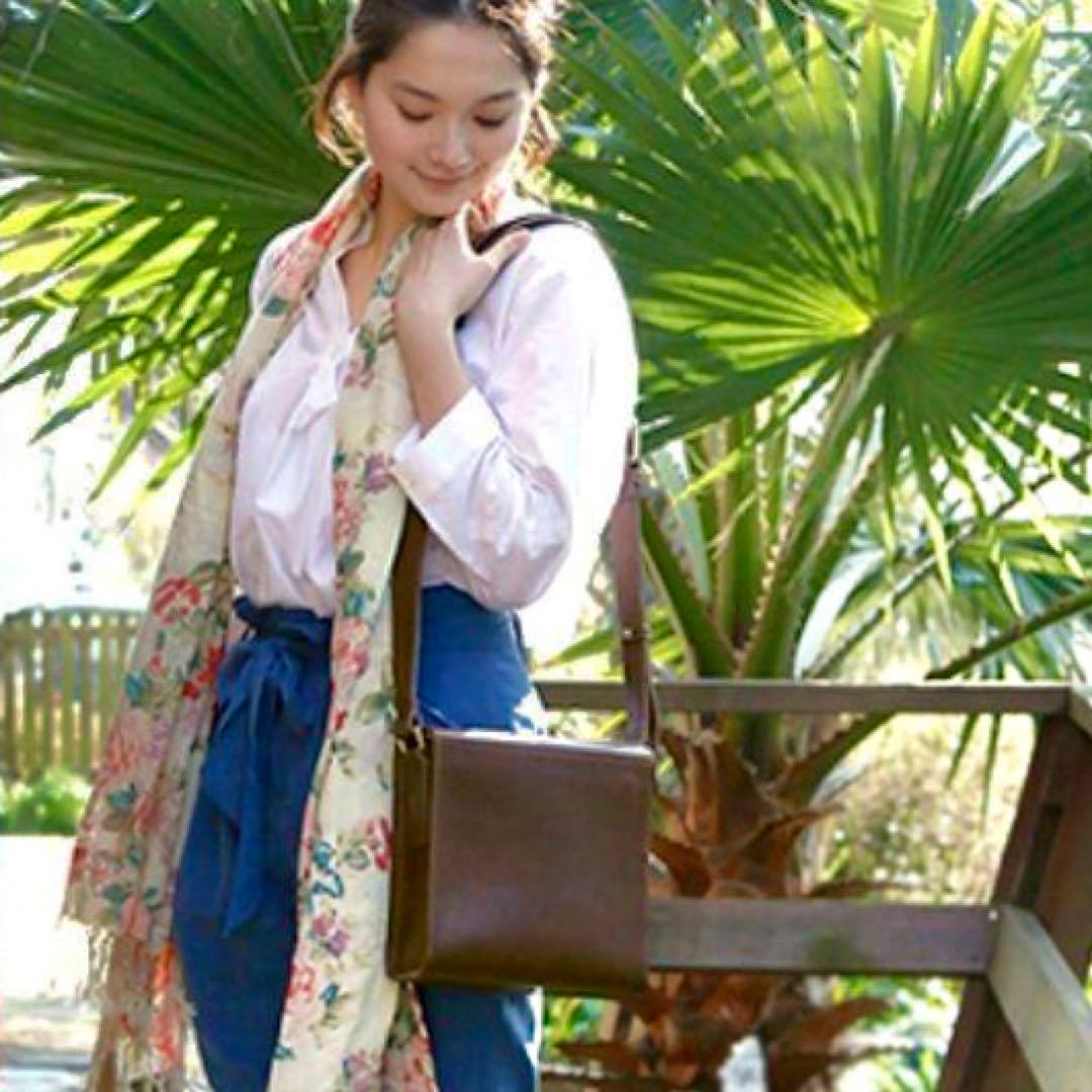 【週末限定値下】廃盤希少人気のチョコ　土屋鞄 ボックスショルダー