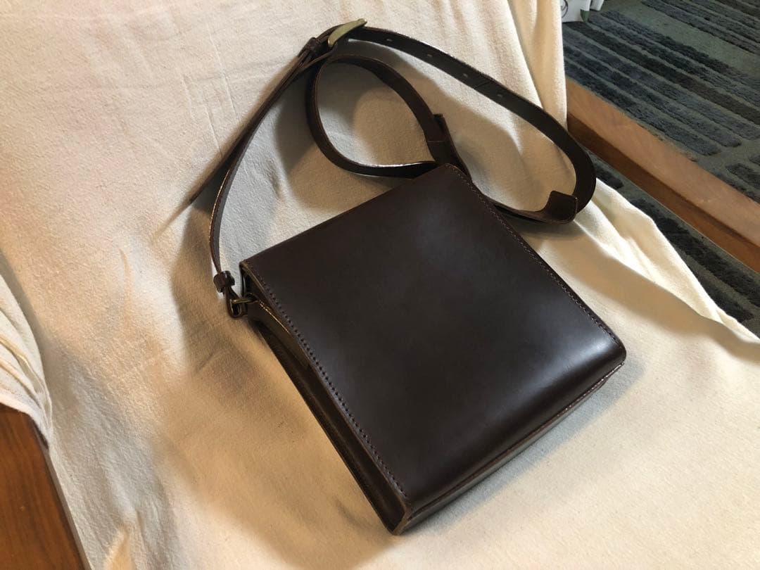 【週末限定値下】廃盤希少人気のチョコ　土屋鞄 ボックスショルダー