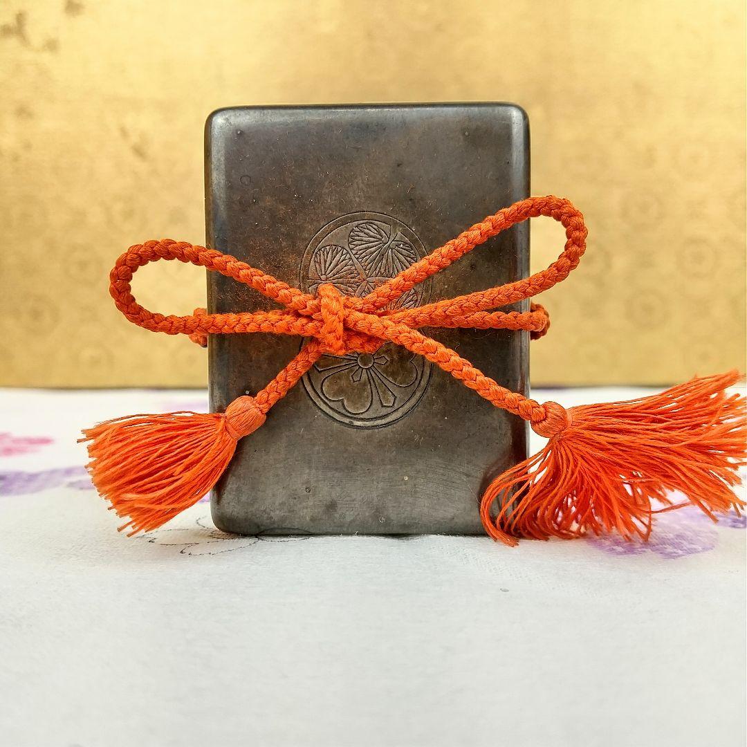 【お値下げしました！】香合　純銀　徳川家酒井家家紋　お香入　共箱