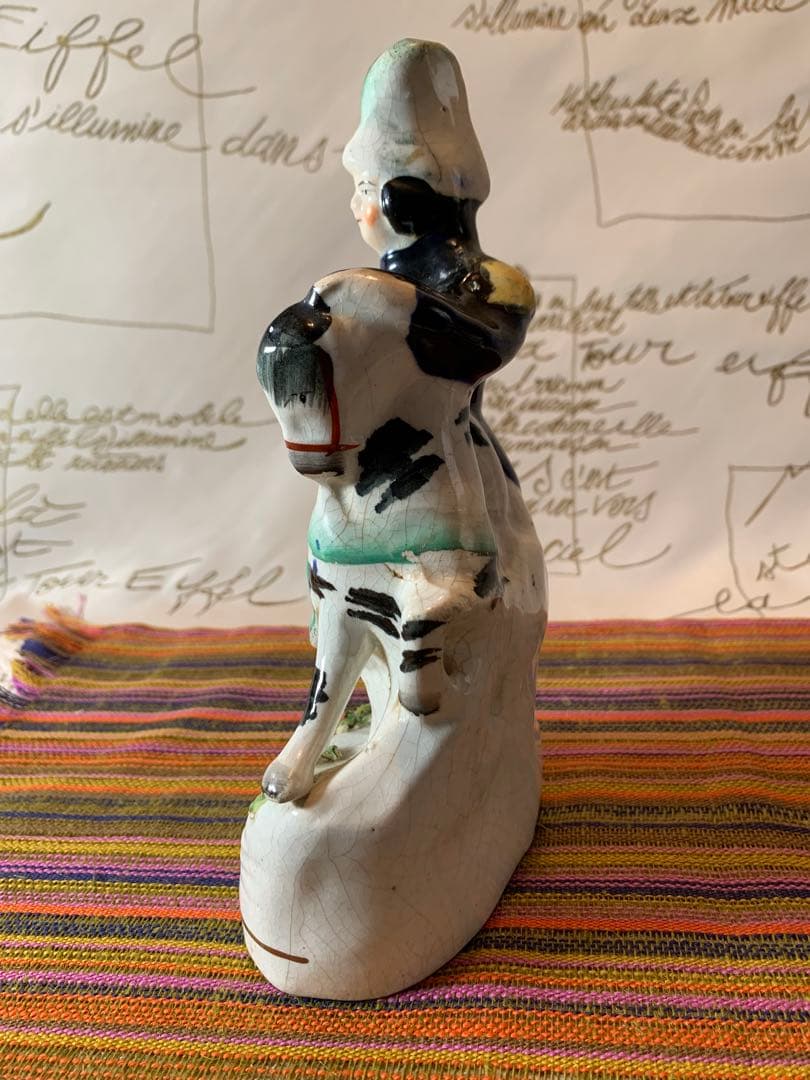 イギリス製　アンティーク　ケンジントン・ハイパーマーケットのレアな馬のペア置物！