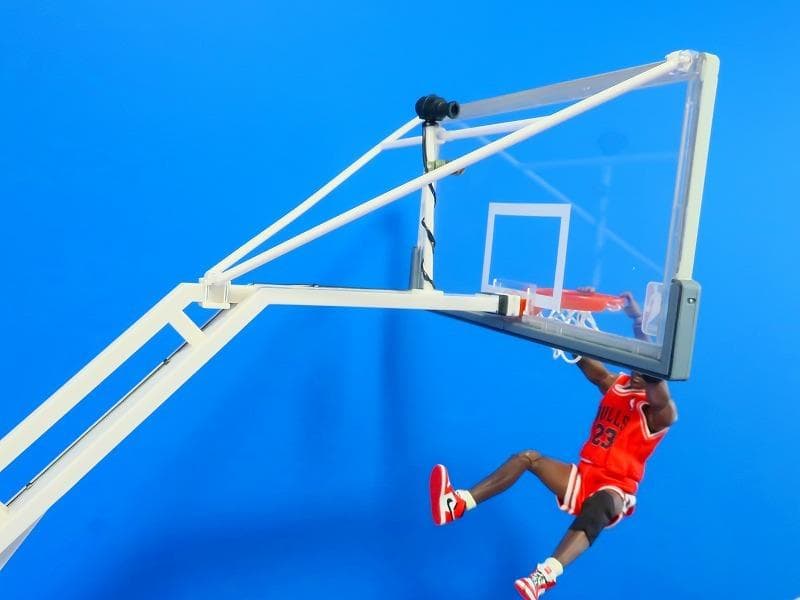 ダンクシュート ジオラマ模型 マイケルジョーダン風 NBA スラムダンク等に♪