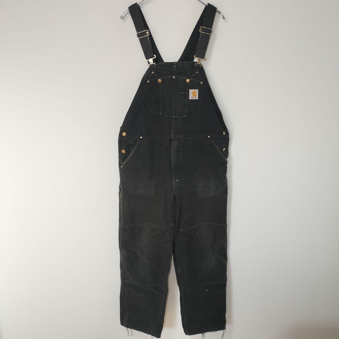 Carhartt カーハート ダック オーバーオール ブラック 黒 アメカジ L