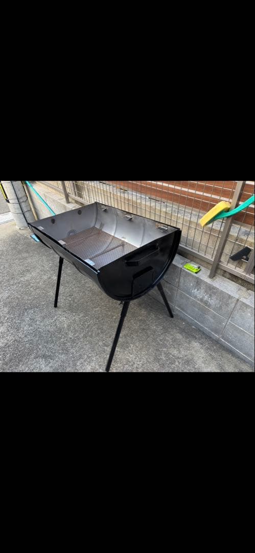 足差し込み式　掃除窓付　バーベキューコンロ　ドラム缶　ドラム　BBQ 大型