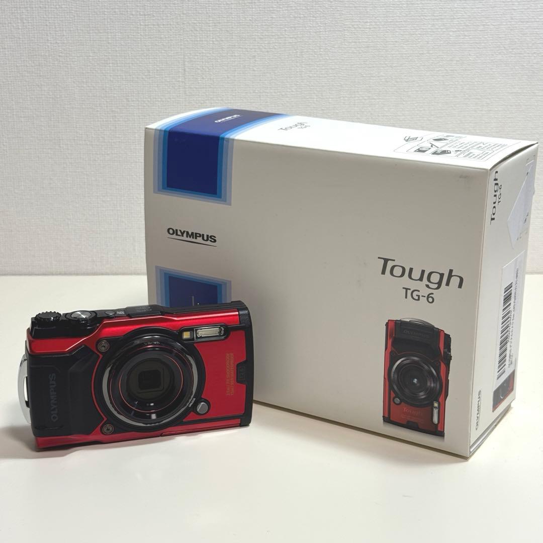 【美品/箱付】OLYMPUS TOUGH TG-6 4K 防水 レッド