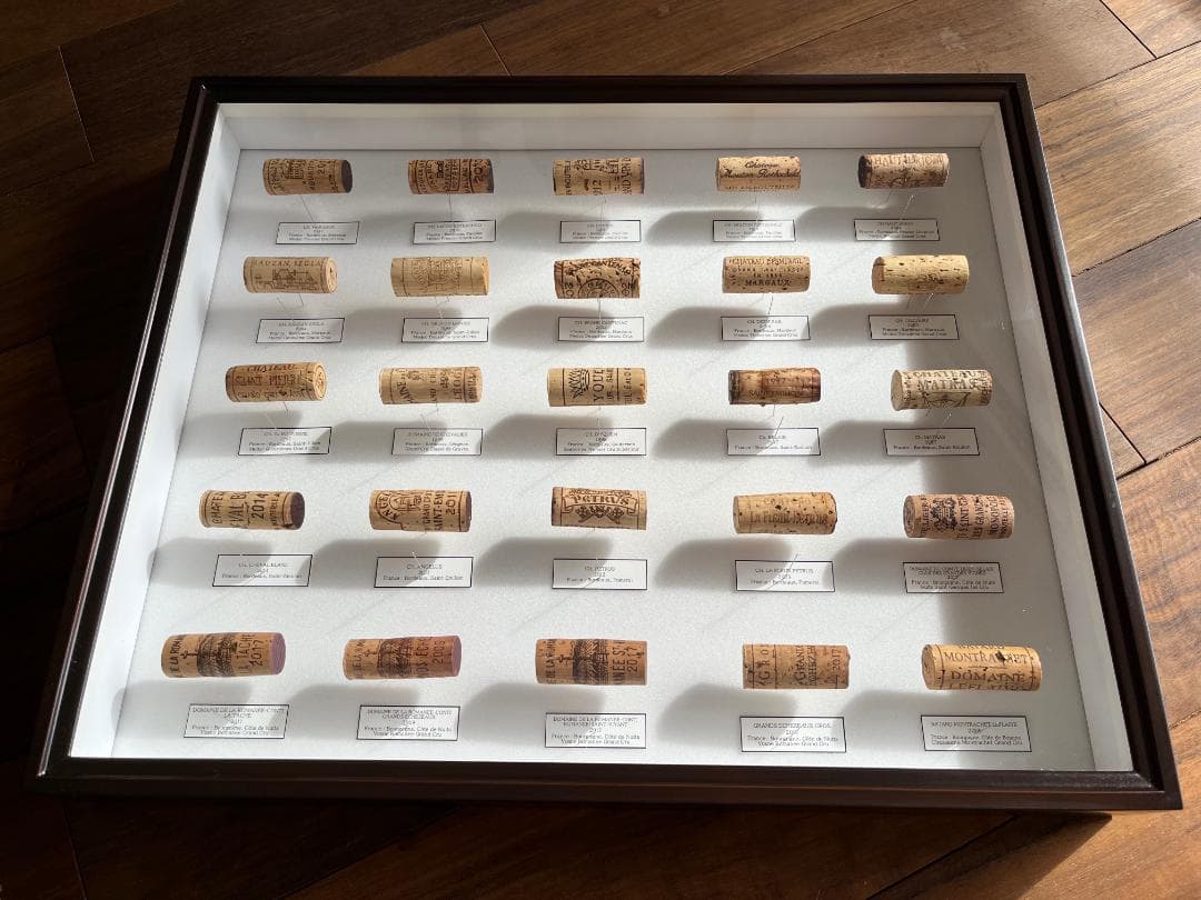 総額500万越え ワインコルク標本 ボルドー 5大シャトー ロマネコンティなど