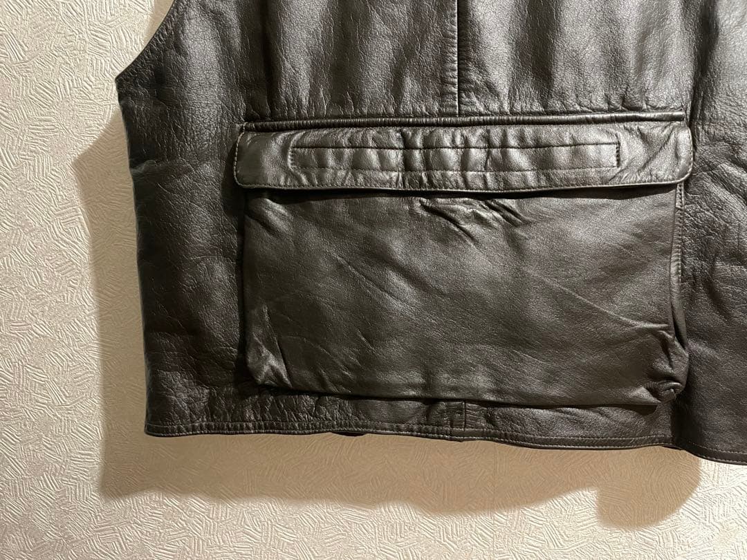 Vintage レザー フィッシング ベスト / ゲームポケット