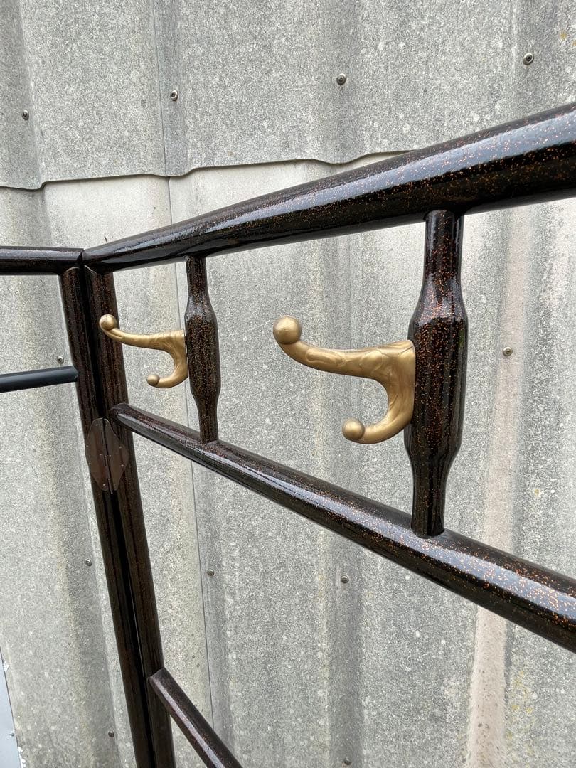 稀少/古道具/当時物/無垢材/木製/衣紋掛け/衣桁/着物掛け/25