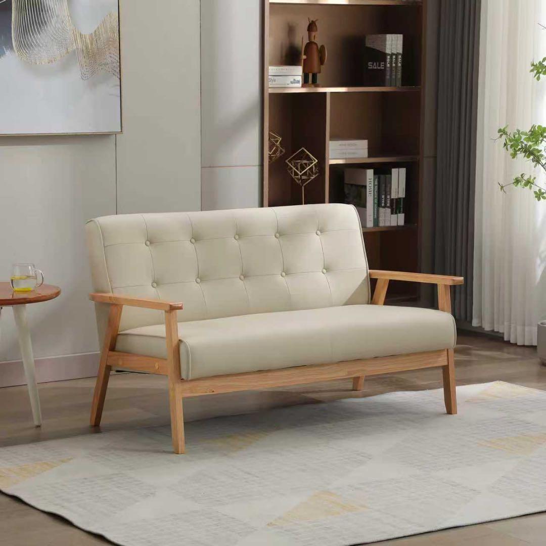 【新品】3人掛けソファ ダークブラウンPVCレザー 高級感