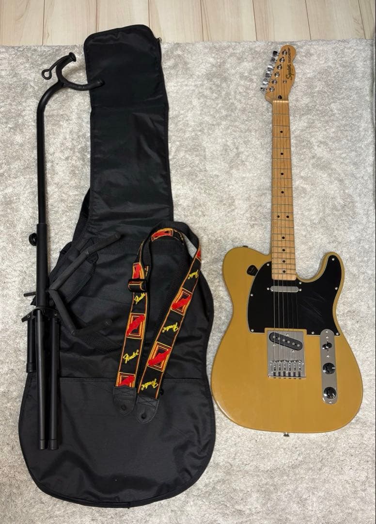【最終値下げ】Squier テレキャスター ストラップ＆スタンド＆ケースセット