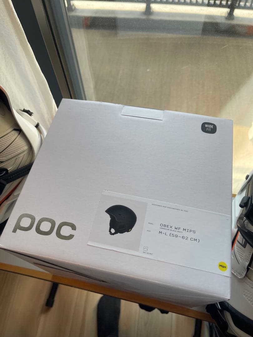 POC オベックス ワイドフィット MIPS ウラニウムブラックマット M-L