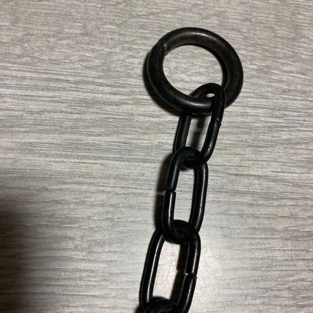 【茶道具】未使用品　釣釜（吊釜道具）】　釣釜鎖　（cm）　さび色