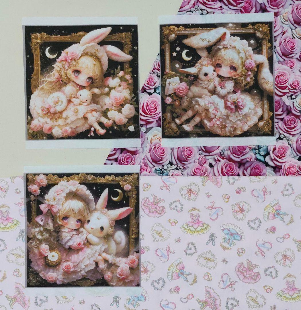 【受注制作】両面ミニトート（内側あり）3点、 両面巾着袋 （裏地あり）1点