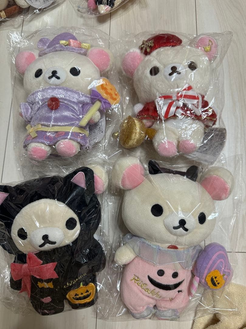 コリラックマ ハロウィン　クリスマス　限定ぬいぐるみ　4体セット