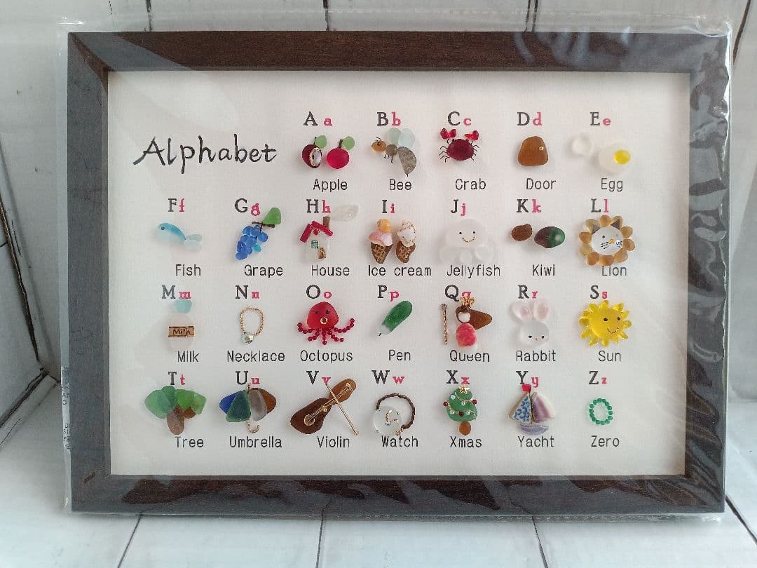 シーグラスアート　ぷうこ様　ご確認用　４点