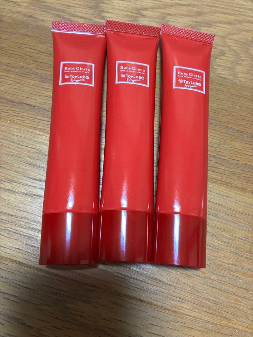 ToyLaBOトイラボオーガニックルビーグロリアリッチモイスチャークリーム3本