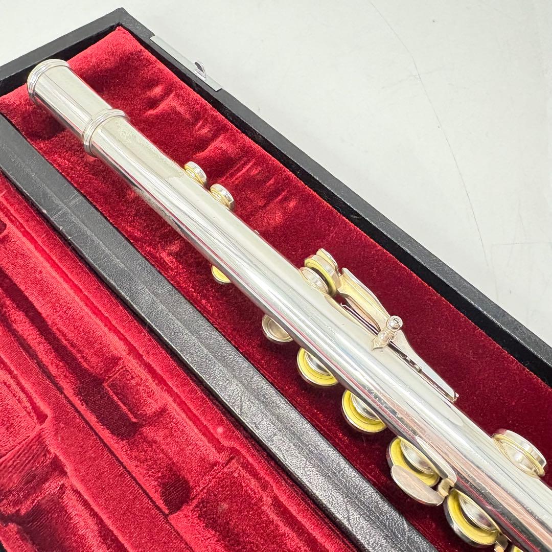 【美品・ケース付属】YAMAHA ヤマハ 頭部管銀製 フルート YFL-451