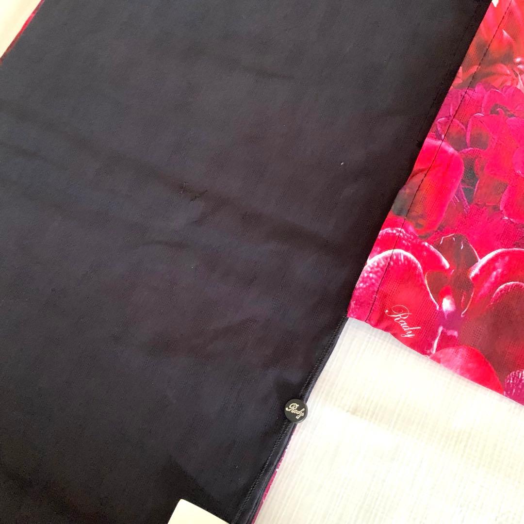 Rady レディー　浴衣　リゾートフラワー　リゾフラ　ブラック　黒　帯　ピンク